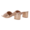 PLATO Δερμάτινα Mules με Χοντρό Τακούνι