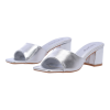 PLATO Δερμάτινα Mules με Χοντρό Τακούνι