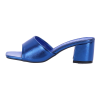 PLATO Δερμάτινα Mules με Χοντρό Τακούνι