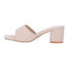 PLATO Δερμάτινα Mules με Χοντρό Τακούνι