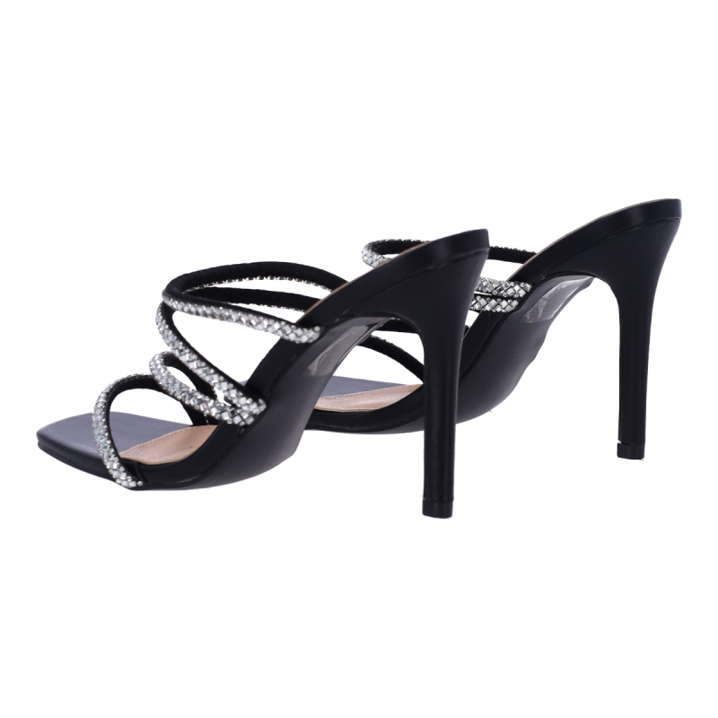 PLATO Mules με Λεπτό Τακούνι και Στρας PLATO Mules με Λεπτό Τακούνι και Στρας