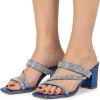 PLATO Mules με Χοντρό Τακούνι και Στρας PLATO Mules με Χοντρό Τακούνι και Στρας