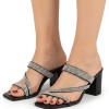 PLATO Mules με Χοντρό Τακούνι και Στρας PLATO Mules με Χοντρό Τακούνι και Στρας