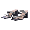 PLATO Mules με Χοντρό Τακούνι και Στρας PLATO Mules με Χοντρό Τακούνι και Στρας
