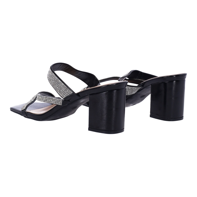 PLATO Mules με Χοντρό Τακούνι και Στρας PLATO Mules με Χοντρό Τακούνι και Στρας