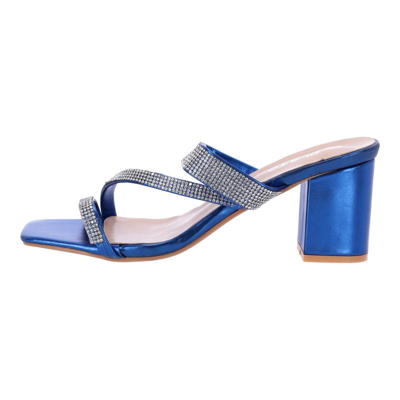 PLATO Mules με Χοντρό Τακούνι και Στρας PLATO Mules με Χοντρό Τακούνι και Στρας