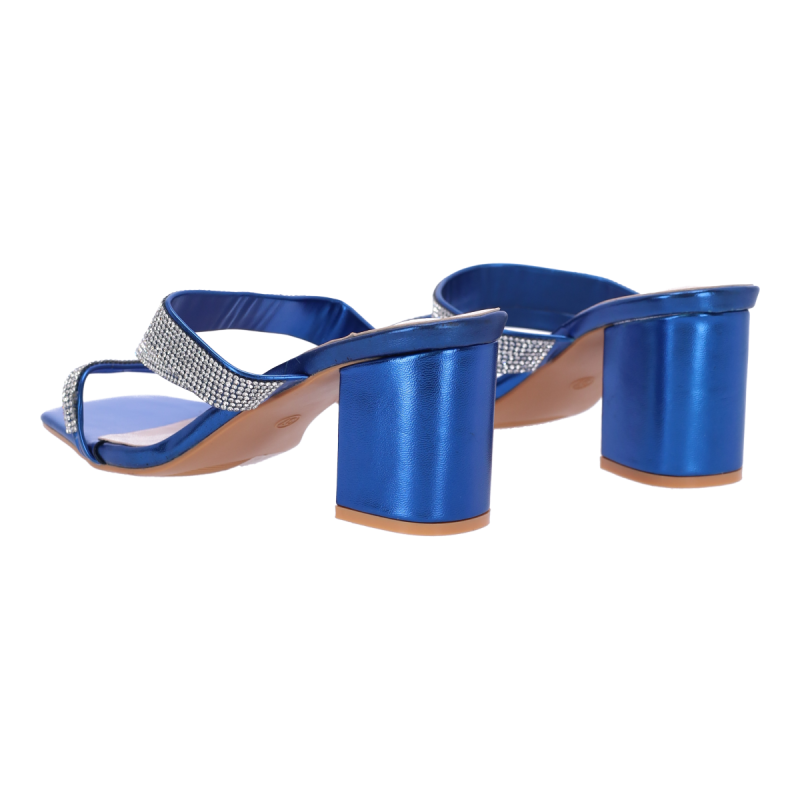 PLATO Mules με Χοντρό Τακούνι και Στρας PLATO Mules με Χοντρό Τακούνι και Στρας
