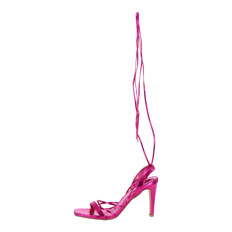 Diamantique Γυναικεία Πέδιλα Lace Up με Λεπτό Τακούνι Diamantique Γυναικεία Πέδιλα Lace Up με Λεπτό Τακούνι