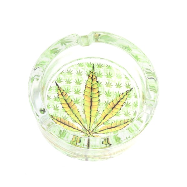 Tfar Glass Ashtray - Marijuana