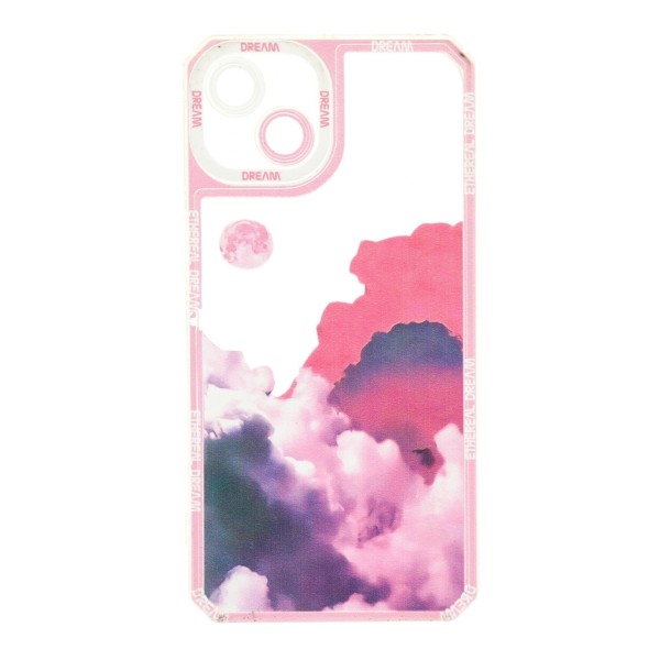 Back Cover Θήκη Σιλικόνης Διάφανη Με Σχέδιο Σύννεφα (Iphone 13)