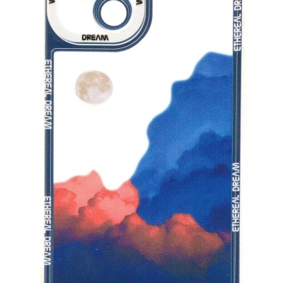 Θήκη Back Cover Σιλικόνης Διάφανη Με Σχέδιο Σύννεφα (Iphone 13)
