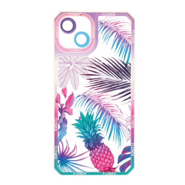 Θήκη Back Cover Σιλικόνης Διάφανη Με Σχέδιο Φύλλα (Iphone 13)