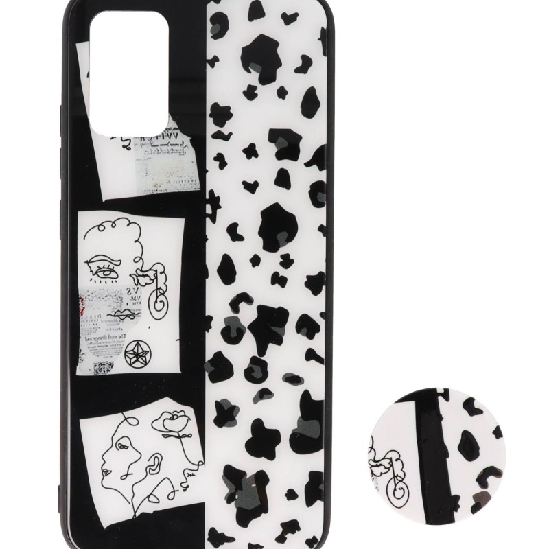 Back Cover Θήκη Με Σχέδιο Animal Print Και Pop Socket (Samsung Galaxy A02s)