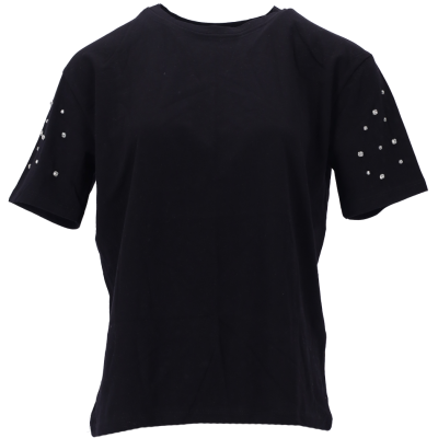 Asprin Fashion Γυναικείο T-shirt με Στρας