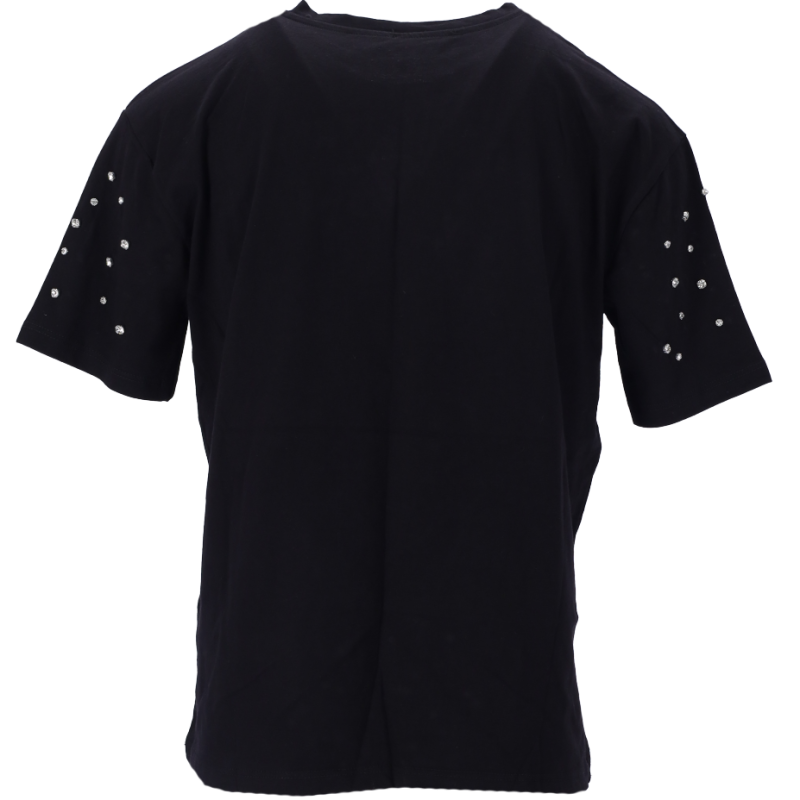 Asprin Fashion Γυναικείο T-shirt με Στρας