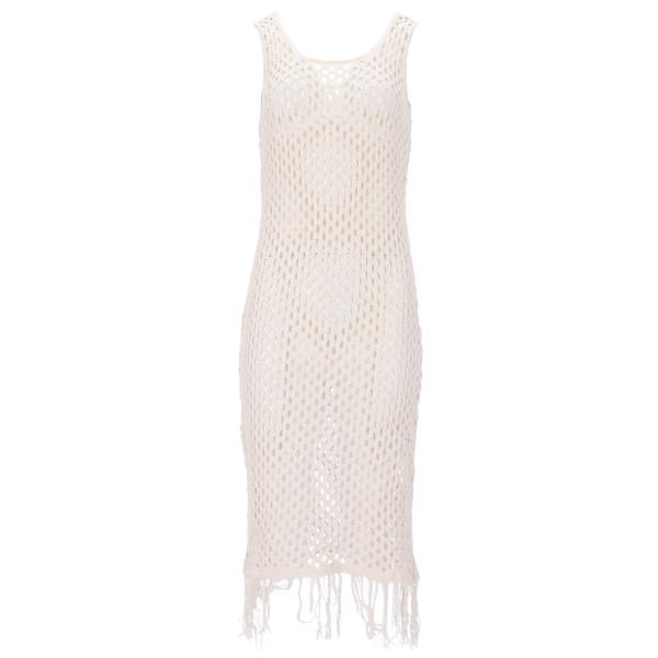 Asprin Fashion Καλοκαιρινό Maxi Φόρεμα Ecru