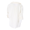 Asprin Fashion Γυναικείο Λινό Μακρυμάνικο Πουκάμισο σε Εκρού Χρώμα