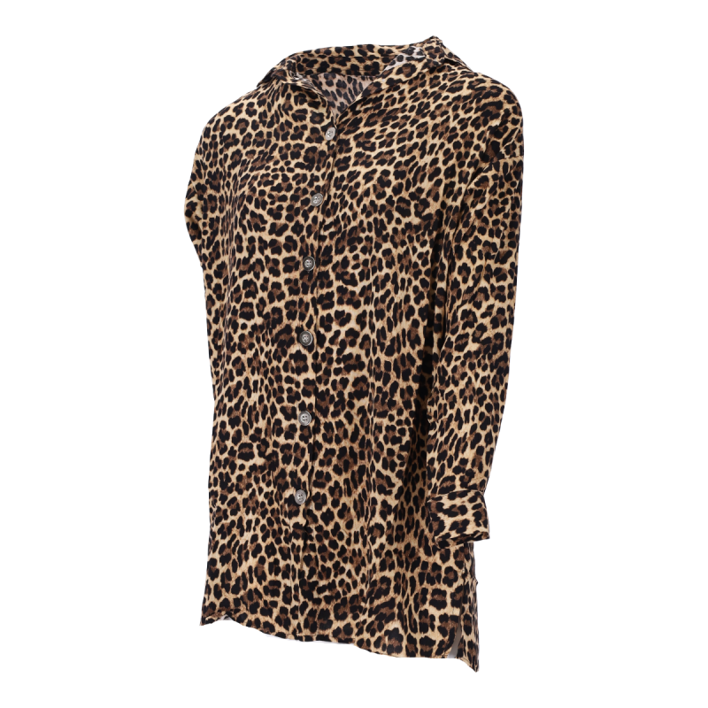 Destra Γυναικείο Μακρυμάνικο Πουκάμισο - Animal Print