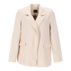 Asprin Fashion Γυναικείο Σακάκι σε Μπεζ Χρώμα