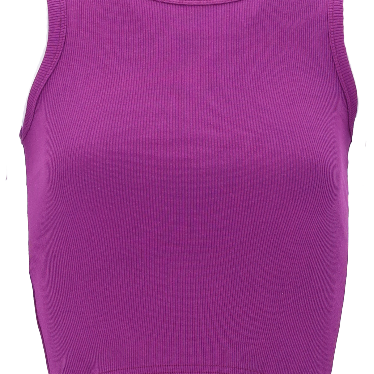 Viessa 3713 Γυναικείο Crop Top Αμάνικο Καλοκαιρινό