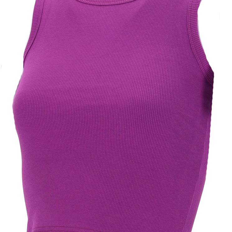 Viessa 3713 Γυναικείο Crop Top Αμάνικο Καλοκαιρινό