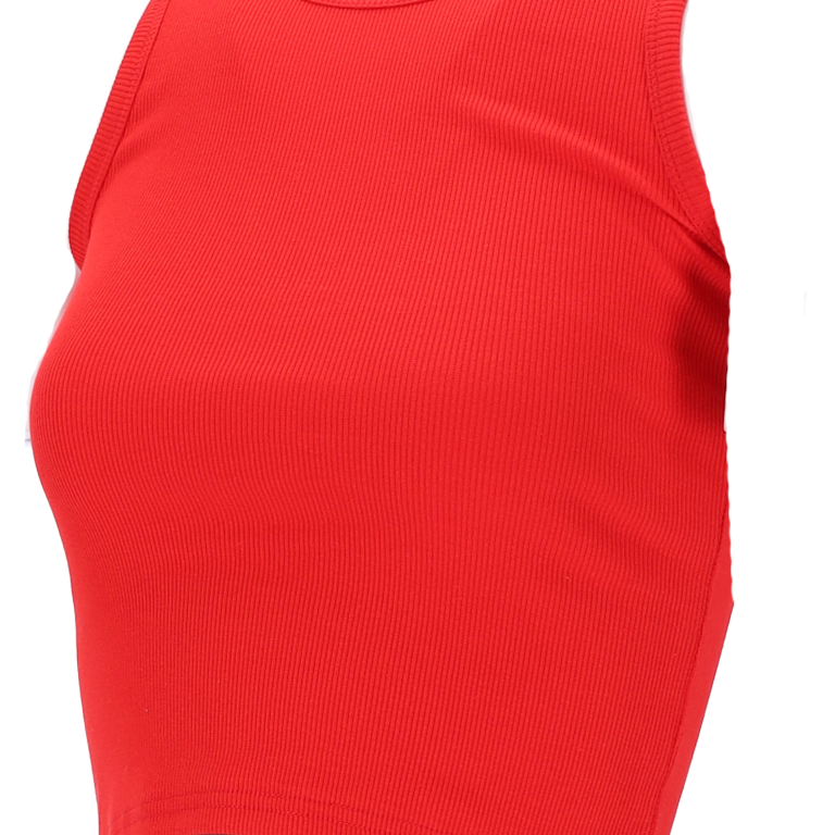 Viessa 3713 Γυναικείο Crop Top Αμάνικο Καλοκαιρινό