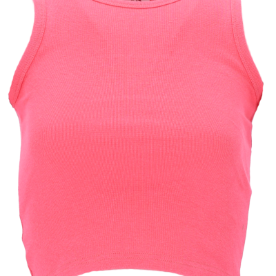 Viessa 3712 Γυναικείο Crop Top Αμάνικο Καλοκαιρινό