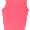 Viessa 3712 Γυναικείο Crop Top Αμάνικο Καλοκαιρινό