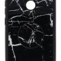 Back Cover Θήκη Σιλικόνης Με Σχέδιο Μάρμαρο Μαύρο Και Pop Socket (Xiaomi Redmi Note 5A Prime)