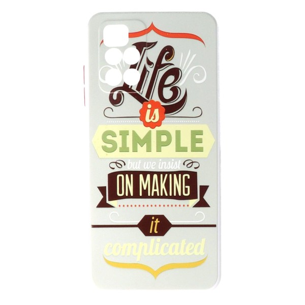 Back Cover Θήκη Σιλικόνης Με Σχέδιο Life Is Simple (Xiaomi Redmi 10)