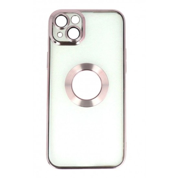 IRIS Back Cover Θήκη Σιλικόνης Με Τζαμάκι Κάμερας Ροζ Χρυσό (Iphone 14 Plus)