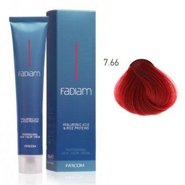 Βαφή μαλλιών FARCOM FADIAM 7.66 ξανθό έντονο κόκκινο