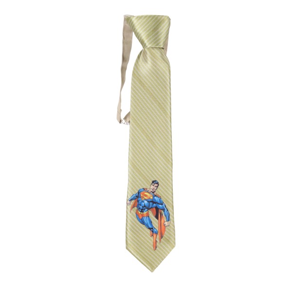 Victoria Παιδική Γραβάτα σε Χρυσό Χρώμα με σχέδιο Superman