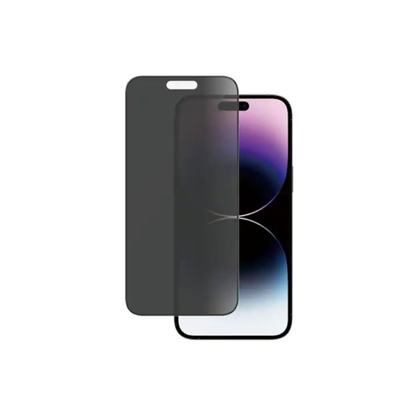 Fullscreen Tempered Glass Privacy Ματ Μαύρο (Iphone 14 Pro Max)