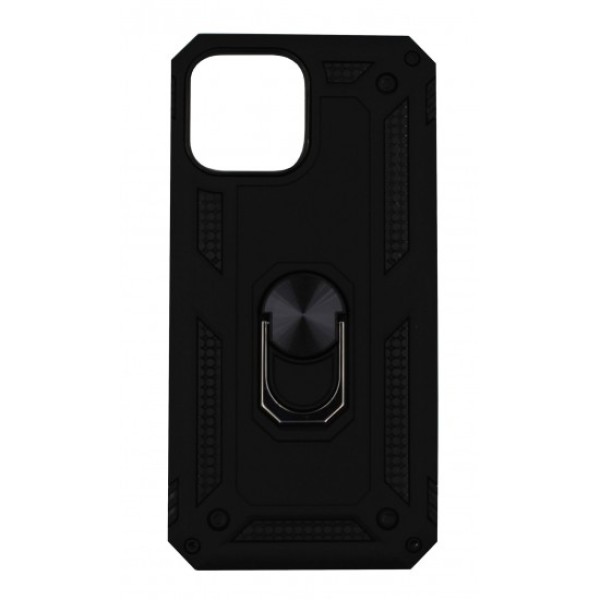 Back Cover Θήκη Armor Case Με Δαχτυλίδι Στήριξης Μαύρο (Iphone 14 Pro)