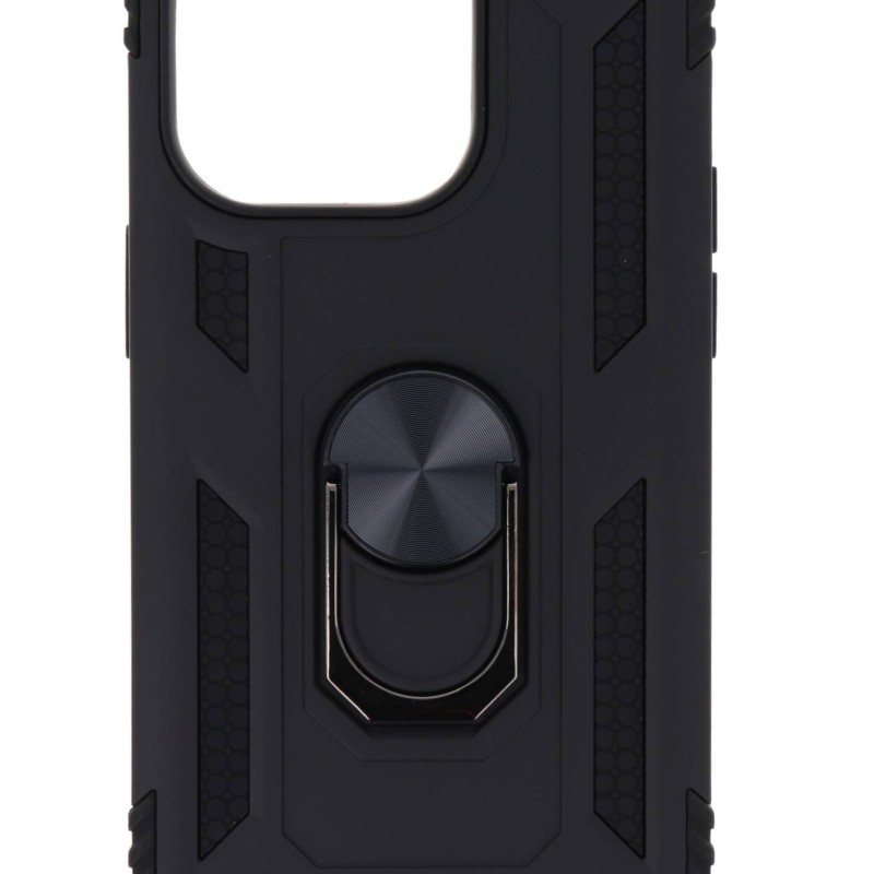 Back Cover Θήκη Armor Case Με Δαχτυλίδι Στήριξης Μαύρο (Iphone 14 Pro)