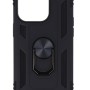 Back Cover Θήκη Armor Case Με Δαχτυλίδι Στήριξης Μαύρο (Iphone 14 Pro)