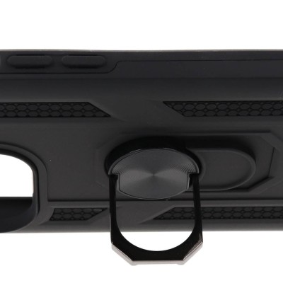 Back Cover Θήκη Armor Case Με Δαχτυλίδι Στήριξης Μαύρο (Iphone 14 Pro)