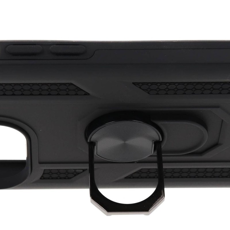 Back Cover Θήκη Armor Case Με Δαχτυλίδι Στήριξης Μαύρο (Iphone 14 Pro)