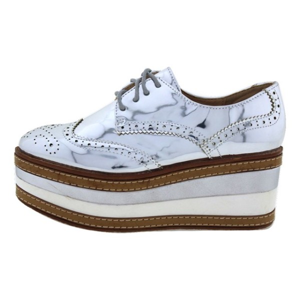 Πλατφόρμα Τύπου Oxford Diseno Espana Ασημί