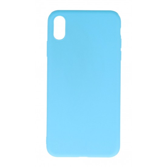 B.D.L Back Cover Θήκη Σιλικόνης Ματ Γαλάζιο (Iphone Xs Max)