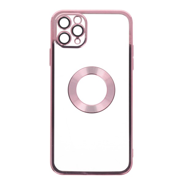 Maoo Back Cover Θήκη Σιλικόνης Με Τζαμάκι Κάμερας Ροζ Χρυσό (Iphone 11 Pro Max)