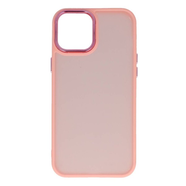 Cookover Back Cover Θήκη Με Σιλικόνη Περιμετρικά Και Όψη Πλαστική Ροζ (Iphone 12 Pro Max)