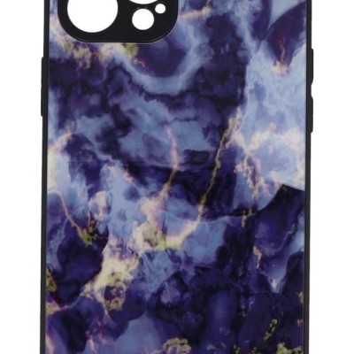 Back Cover Θήκη Με Σχέδιο Μάρμαρο Μωβ (Iphone 12 Pro Max)