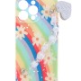 Fashion Case Back Θήκη Με Σχέδιο Λουλούδια Και Ενσωματωμένο Λουράκι Χάντρες (Iphone 14 Pro Max)