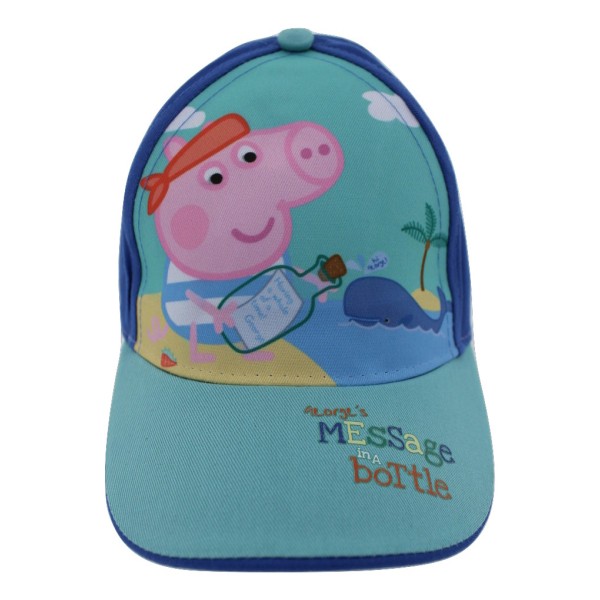 Παιδικό καπέλο jockey μπλε/σιέλ - PEPPA PIG