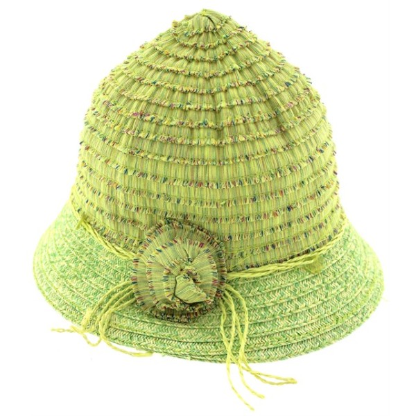 Παιδικό καπέλο ψάθινο λαχανί