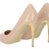 Ideal Shoes Γόβες Στιλέτο Από Λουστρίνι Σε Nude Χρώμα