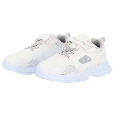 NRB Παιδικά Sneakers με Χρατς σε Άσπρο Χρώμα NRB Παιδικά Sneakers με Χρατς σε Άσπρο Χρώμα