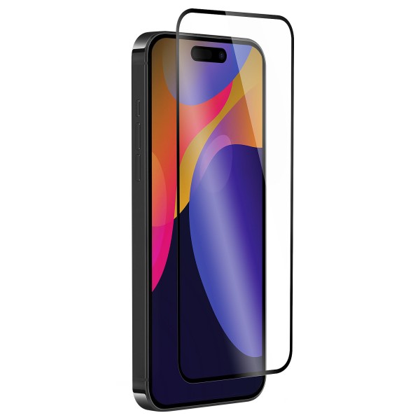 Fullscreen Tempered Glass Μαύρο (Iphone 15 Pro Max)